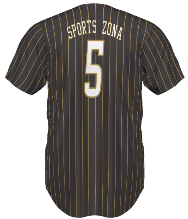 RUSSELL BÉISBOL JERSEY DOS BOTONES_Pinstripe_S_Sports Zona