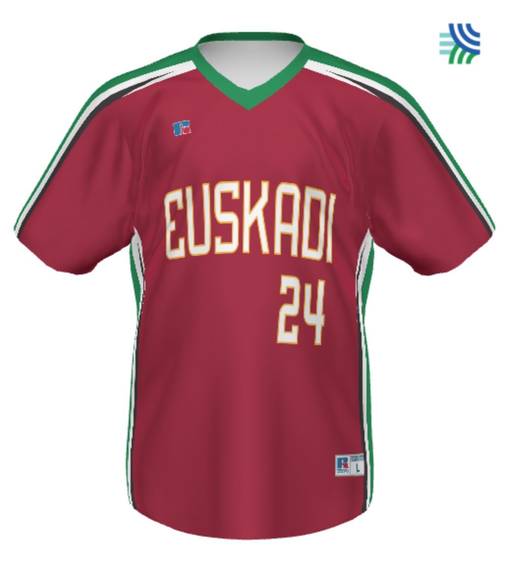 Russell Clásico Cuello V Béisbol Jersey Sports Zona