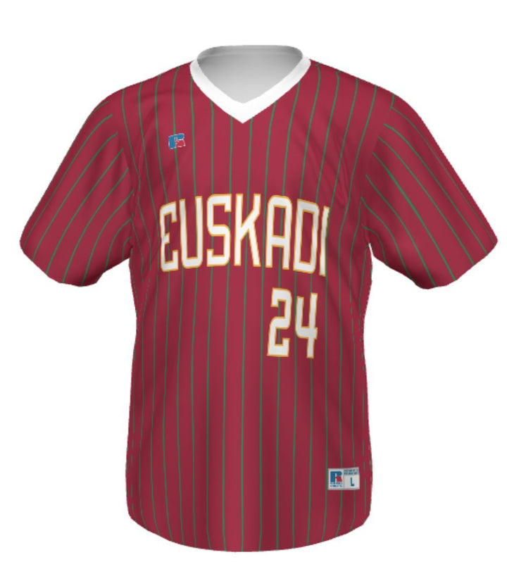 Russell Cuello V Béisbol Jersey_Pinstripe__sports zona