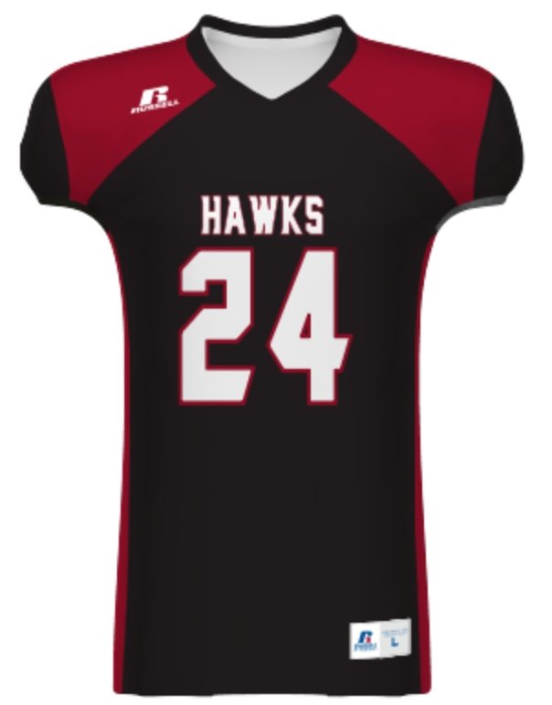 RUSSELL JUEGO FOOTBALL JERSEY_All-Over Pattern__Sports Zona