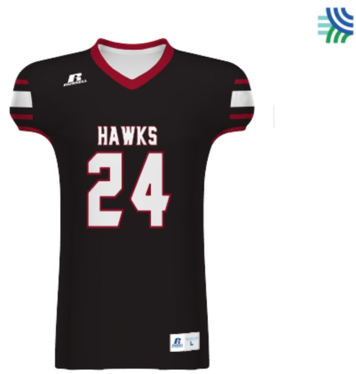 RUSSELL JUEGO FOOTBALL JERSEY_Three Stripe__Sports Zona