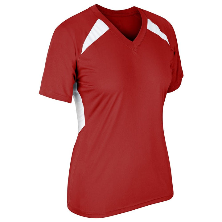 Softbol Jersey Champro Check_Scarlet/ Blanco__Sports Zona