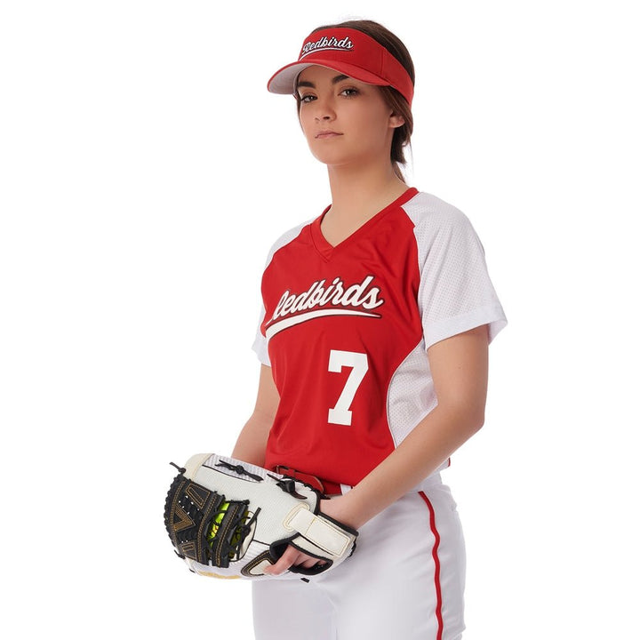 Softbol Jersey Champro Infinite V_Scarlet/Blanco__Sports Zona