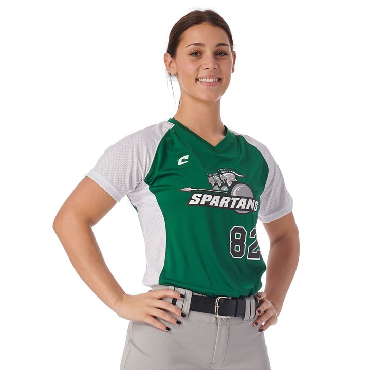 Softbol Jersey Champro Infinite V_Verde/Blanco__Sports Zona