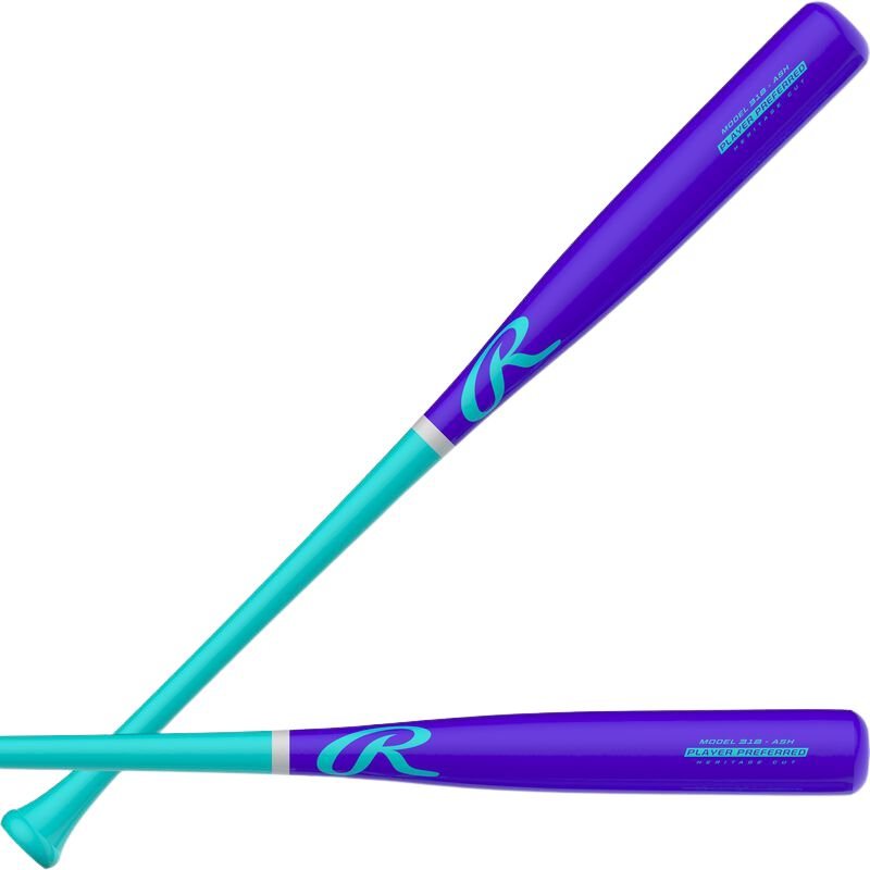 Bate Béisbol Madera Rawlings Player 318_Azul_32"_Sports Zona