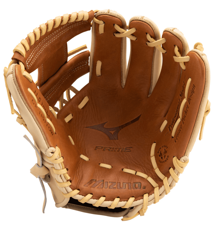 Guante Béisbol Mizuno Prime 11.5_Beige_Mano Izquierda_Sports Zona