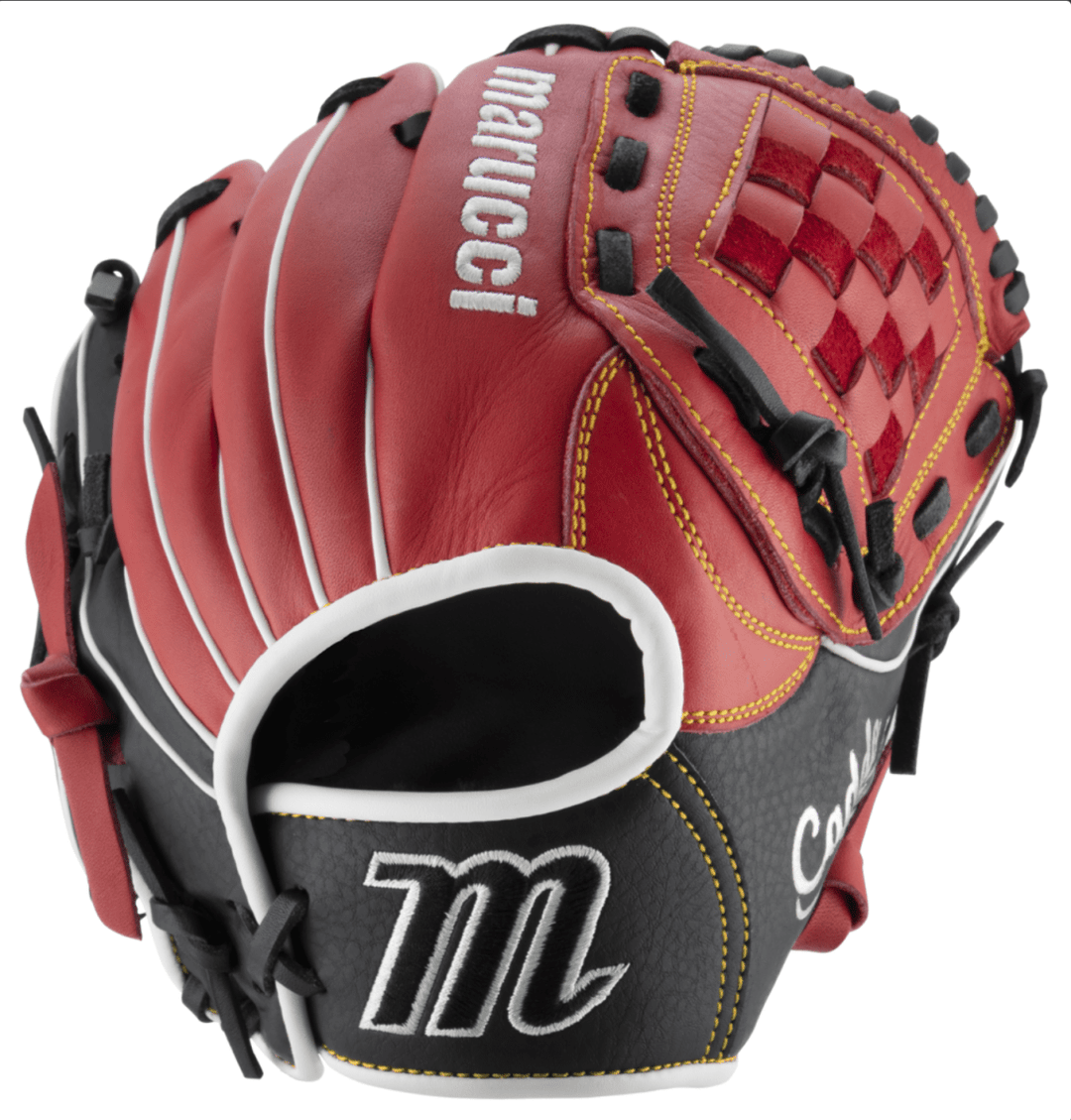 Guante Juvenil Béisbol Marucci Caddo V10_Rojo_Mano Izquierda_Sports Zona