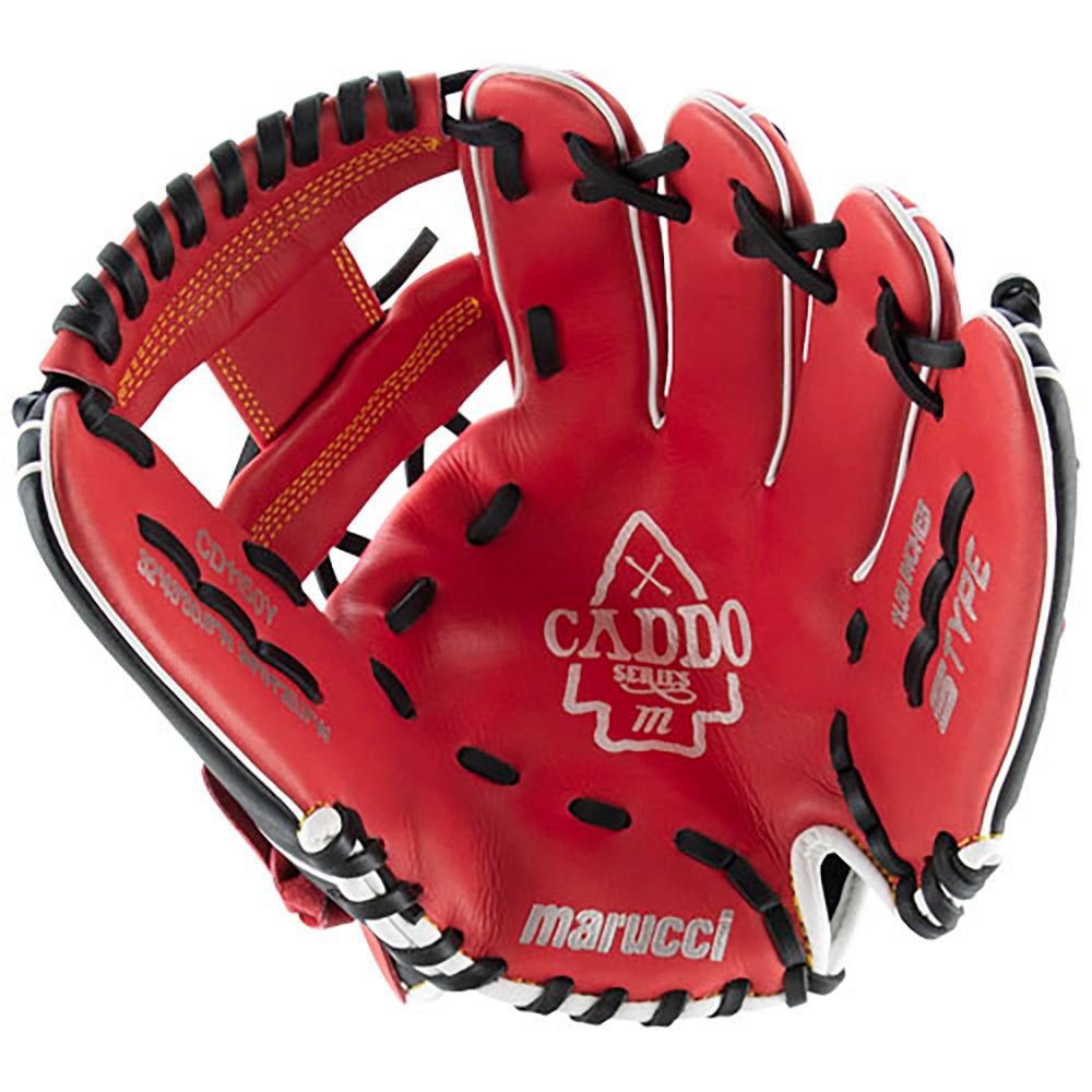 Guante Juvenil Béisbol Marucci Caddo V11.5"_Rojo_Mano Izquierda_Sports Zona