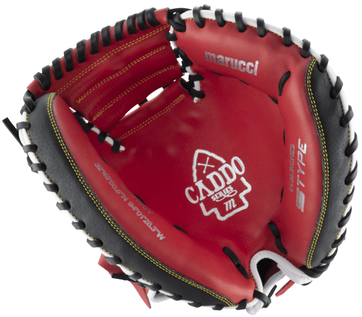 Guante Receptor Béisbol Marucci Caddo 31_Rojo_Mano Derecha_Sports Zona