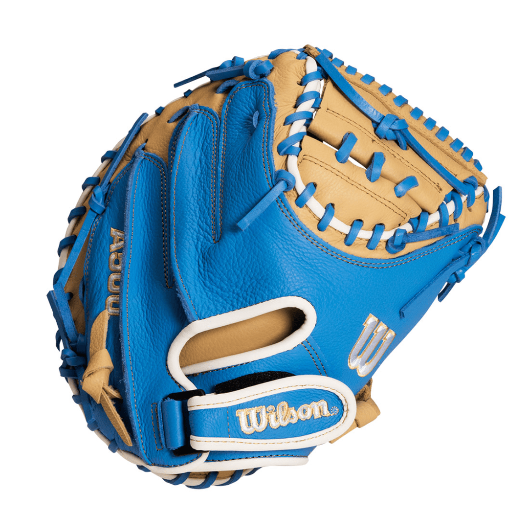 Guante Receptor Béisbol Wilson A500_Beige_Mano Izquierda_Sports Zona