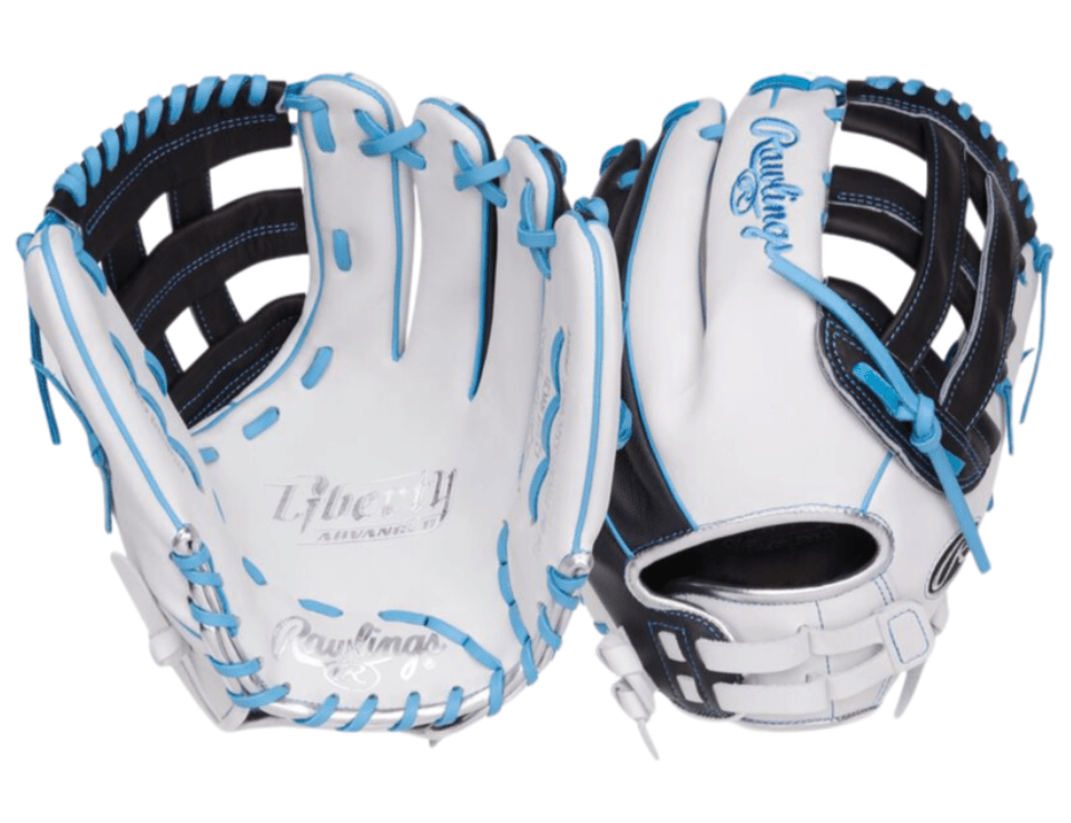 Guante Softball Rawlings Liberty 12.25_Blanco_Mano Izquierda_Sports Zona