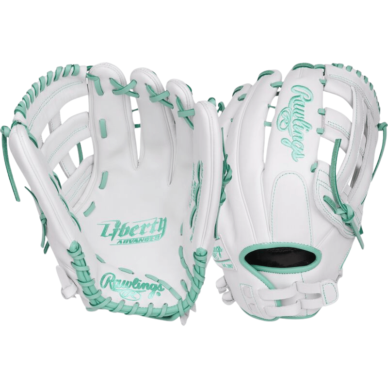 Guante Softball Rawlings Liberty RL 13_Blanco_Mano Derecha_Sports Zona