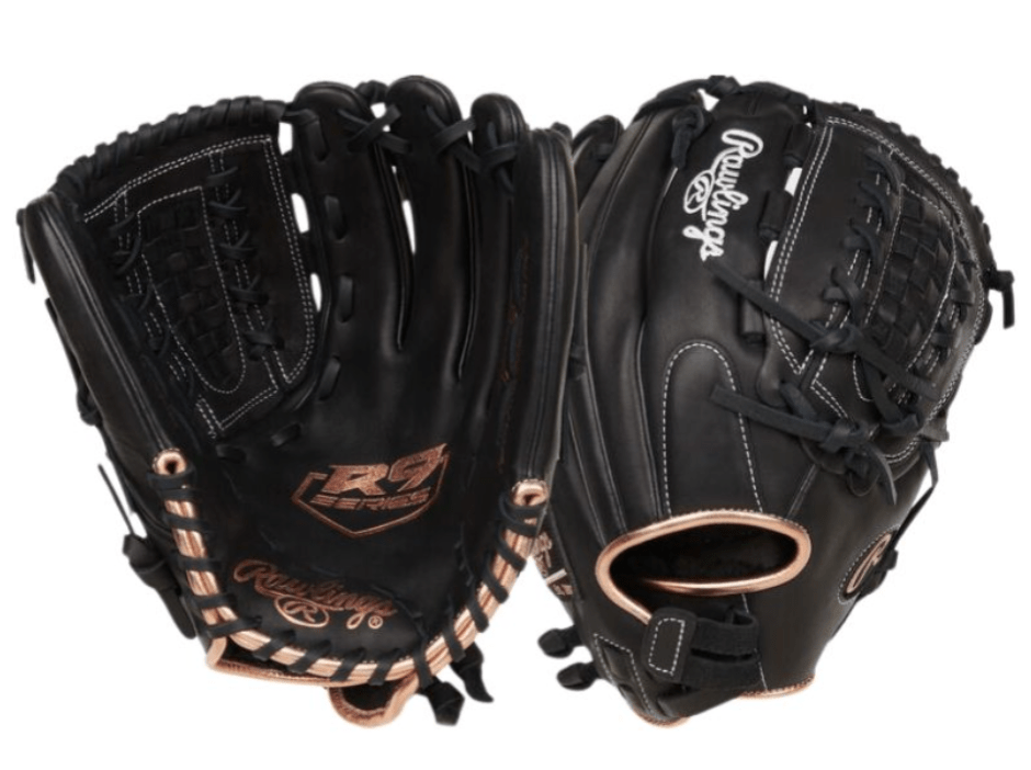 Guante Softbol Rawlings R9 12.5_Negro_Mano Izquierda_Sports Zona