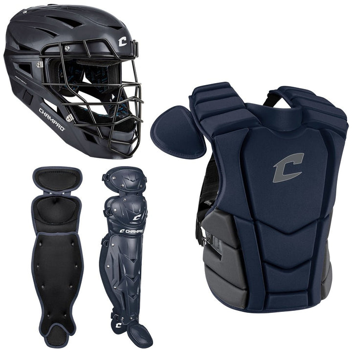 Set Receptor Béisbol Optimus Champro_Adulto_Navy_Sports Zona