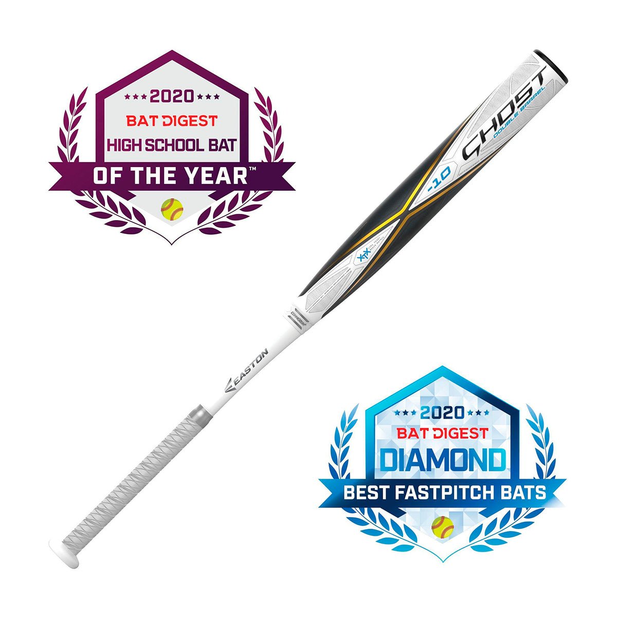 Bate Softbol Fastpitch Easton Ghost Dual -10_Blanco_32 Pulgadas | -10 oz_Sports Zona