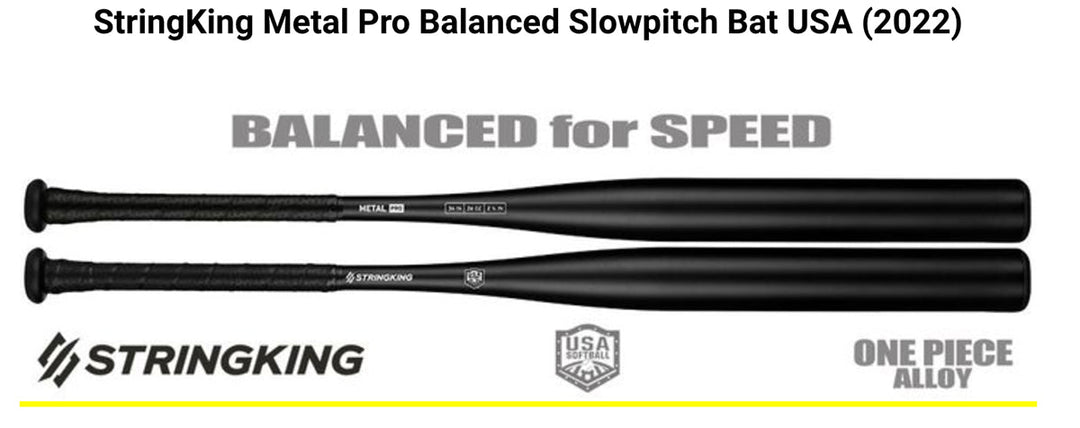 Bate Softbol Slowpitch StringKing Metal Pro_Negro_34"_Sports Zona