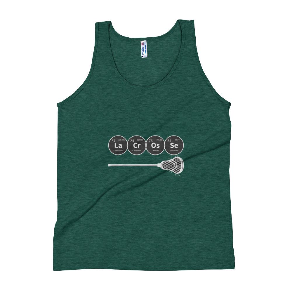 Camiseta Lacrosse Tirantes Tabla PeriódicaTri-Verde hojaXSSports Zona