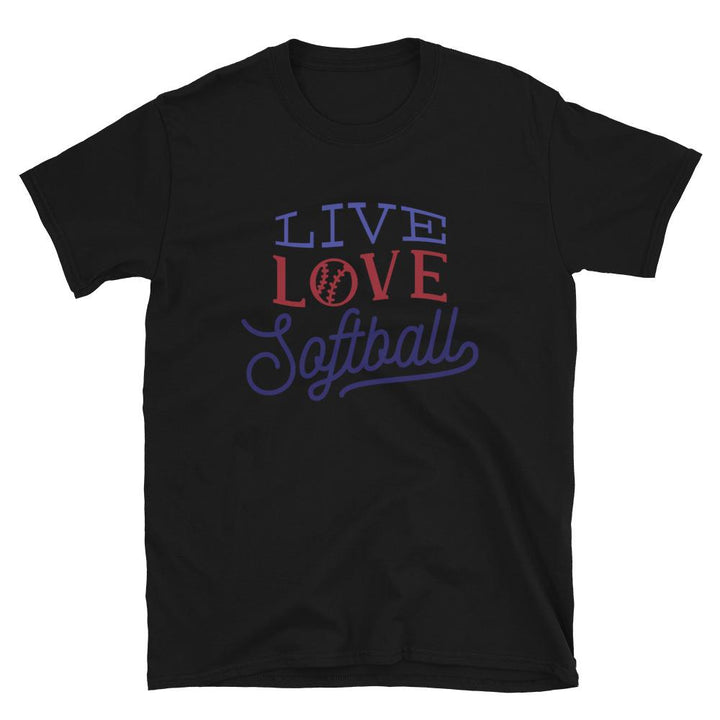 Camiseta Love softball manga cortaNegroSSports Zona