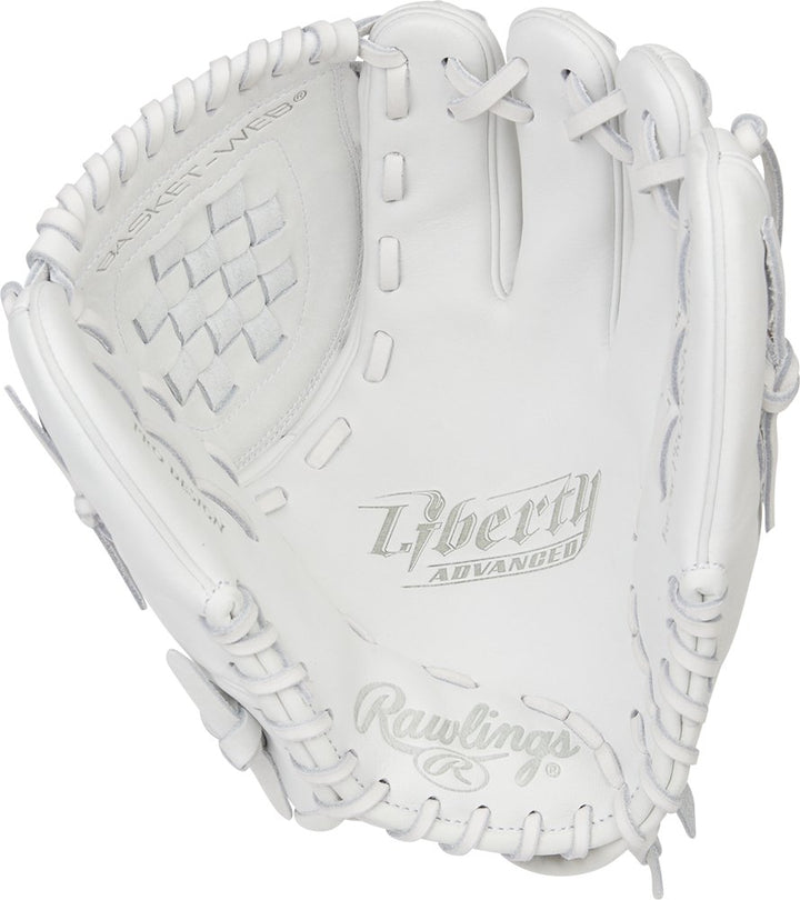 Guante Softbol Rawlings Liberty 11.5_Blanco_Mano Izquierda_Sports Zona