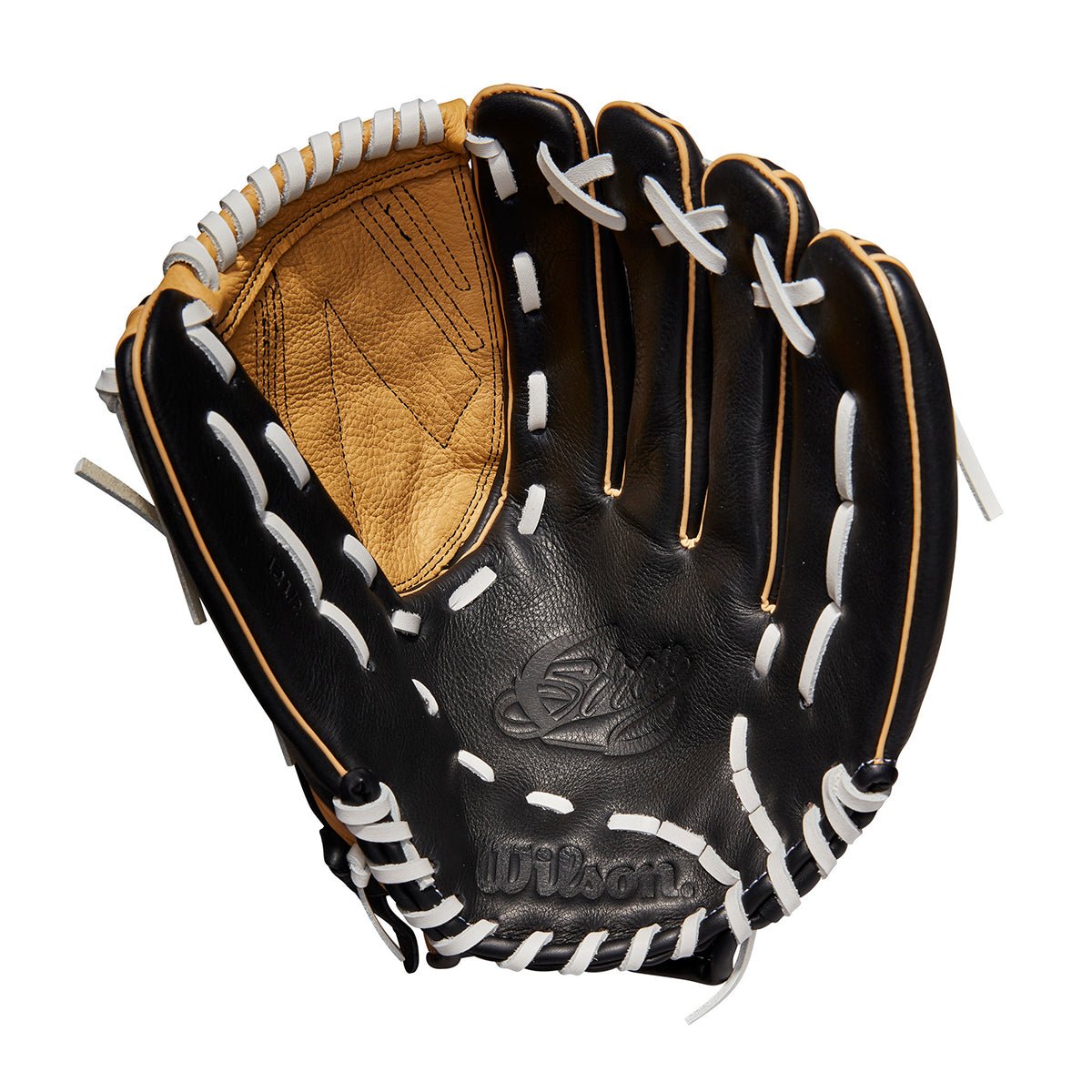 Guante Softbol Wilson Siren 12.5_Negro_Mano Izquierda_Sports Zona