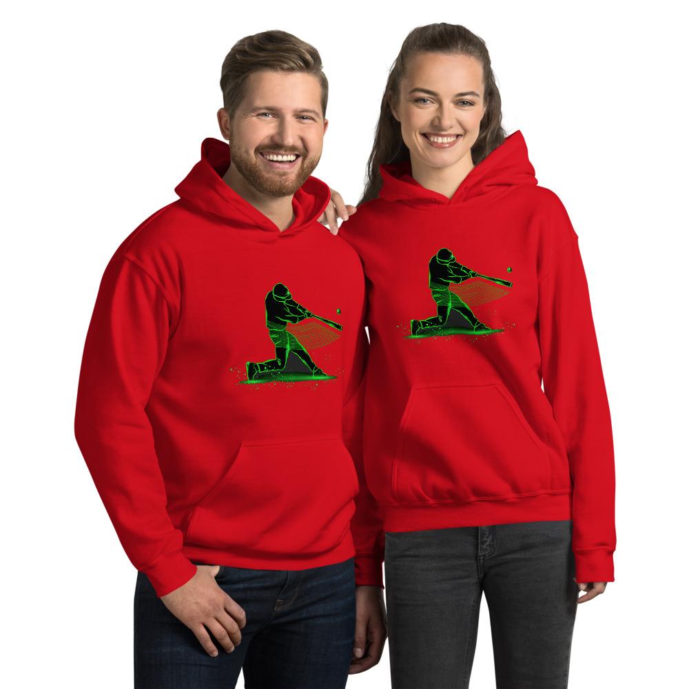 Sudadera Béisbol con capucha unisex_Rojo_S_Sports Zona