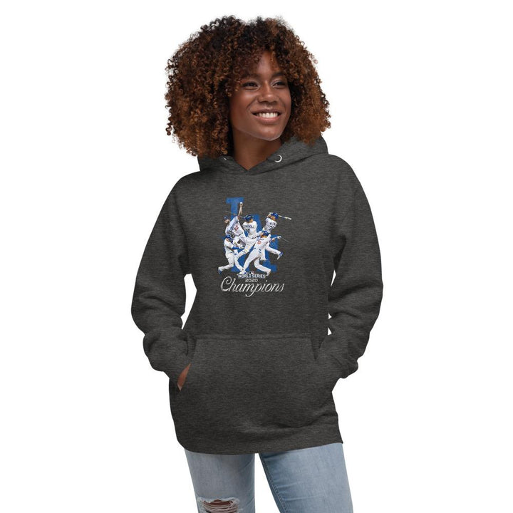 Sudadera Dodgers Campeones 2020_Charcoal Heather_S_Sports Zona